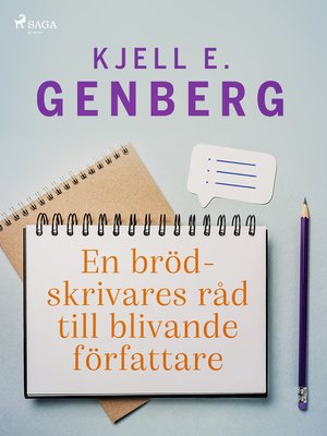 cover image of En brödskrivares råd till blivande författare